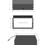 Dimensions of the X3-1650 3 Doors Raw Alloy UTE Canopy from Oz Chivalry