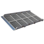 Chivalry aluminum overhang roof rack with mesh platform and raised edges for secure cargo storage