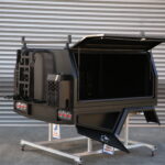 L&G Chivalry open UTE canopy and tray combo, T3/X1 4WD 1800mm F/P Combo Black, which includes a 1800L1840W920H flat alloy tray.