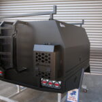 Heavy-duty black UTE canopy and tray combination for 4WD vehicles