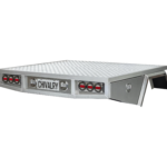 Long 2100mm aluminium tray with LED tail light system