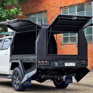 T3/X1 1800mm Canopy and Tray Combo Black