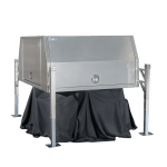 Closed system of the 3 Door X1 Wide 1800 UTE canopy from Oz Chivalry