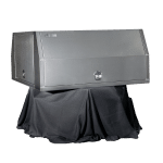 Heavy-duty alloy canopy showing front and side panels