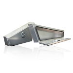 tapered aluminium under-tray toolboxes with whale tail locks and reinforced lids by Oz Chivalry