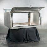 X1-2400 F/P 2-door aluminium UTE canopy with lift-up side doors