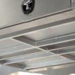 Underbody frame of a UTE canopy, featuring a reinforced braced base structure