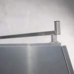 Close-up of roof bar bracket installed on top of UTE canopy