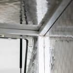 Aluminium UTE canopy interior showing reinforced corner bracing