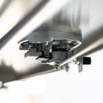 Whale tail lock mechanism on the X1-Wide 1800 F/P 3 Doors Jack Off UTE Canopy from Oz Chivalry