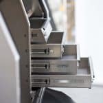 Top-opening toolbox with deep storage and drawer compartments