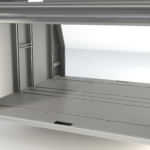 Interior of the X3-1650 3 Doors Raw Alloy UTE canopy from Oz Chivalry