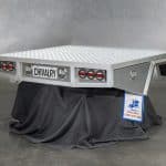 Heavy-duty raw alloy tray offering long-lasting performance