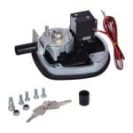 Matte black whale tail handle lock for UTE canopy or toolbox