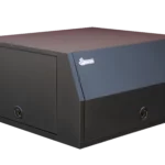 Chivalry black aluminum canopy featuring a 3-door design with secure locks for versatile utility storage and durability