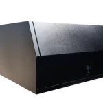 Left closed system of the 2 Door X1 Wide 1650 UTE canopy in black