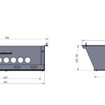 Dimensions of T3/X3 4WD 1650mm F/P Tray Camping Combo Black