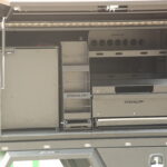 Reliable touring UTE canopy complete with pantry, cutting board, and drawers
