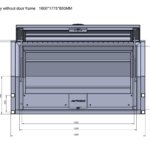 The dimensions of the 2 Doors UTE canopy without door frame