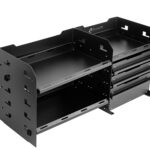 Black alloy drawer set designed for canopy or UTE storage