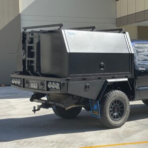 T3/X1 1650mmL Canopy with 1800mmL Tray Combo Black