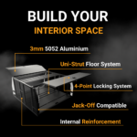 Customisable aluminium canopy featuring internal design options