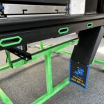 UTE canopy mounting frame with green rope protectors fitted along the sides for added durability and visual contrast