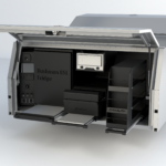 Full setup of 2 Doors Raw Alloy UTE Canopy from Oz Chivalry