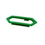 UTE canopy mount with green rope protectors