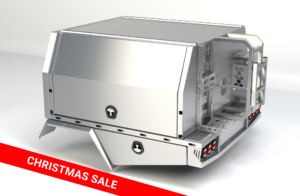 Christmas Sale T3/X3 4WD Combo 1600mm L Canopy with 1800 Tray Raw Alloy