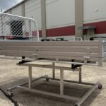 Heavy-duty aluminium tray with LED tail lights and removable sides