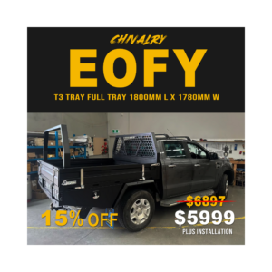 T3-1800 Dual Cab Full Tray Black combo