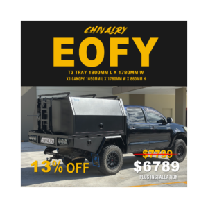 EOFY T3/X1 1650mm F/P Part Tray Combo Black