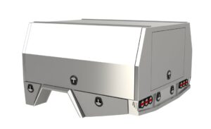 S3 2400mm Single Cab Unistrut Floor Service Body Flat Alloy with 3 Door Raw