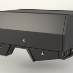 Sleek black service body with smooth, minimalist styling