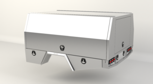 S3 2400mm Single Cab Unistrut Floor Service Body Flat Alloy with 3 Door Raw