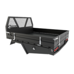 Heavy-duty alloy tray in black for dual cab UTEs