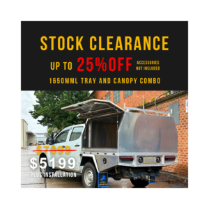 T3/X1 1650mm Canopy and Tray Raw Alloy Combo