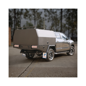 S1  Service Body Flat Alloy with 2 Door – Black